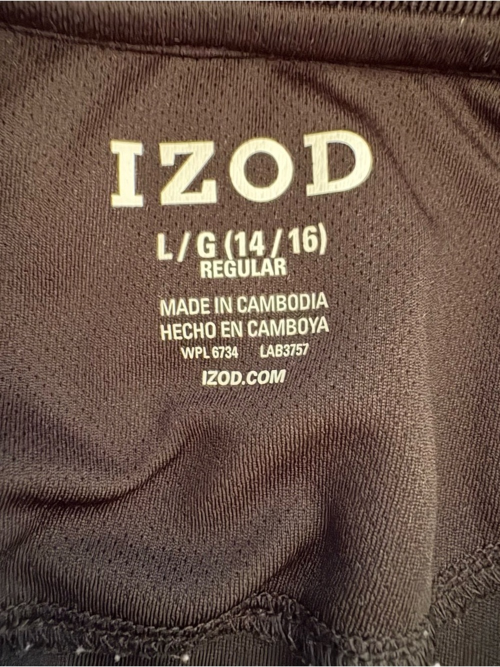 Izod Black Boys Polo Shirt - Picture 4 of 5